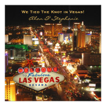 Las Vegas Marriage Announcement Cards