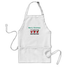 Las Vegas Merry Christmas 7's Apron