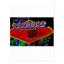 Las Vegas Neon Sign Post Card
