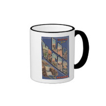 Las Vegas, Nevada - Large Letter Scenes Mug