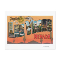 Las Vegas, Nevada - Large Letter Scenes Postcards