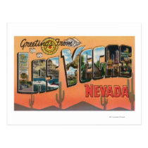 Las Vegas, Nevada - Large Letter Scenes postcards