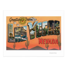 Las Vegas, Nevada - Large Letter Scenes Postcards