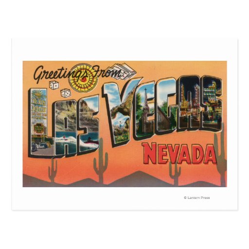 Las Vegas, Nevada - Large Letter Scenes Postcards