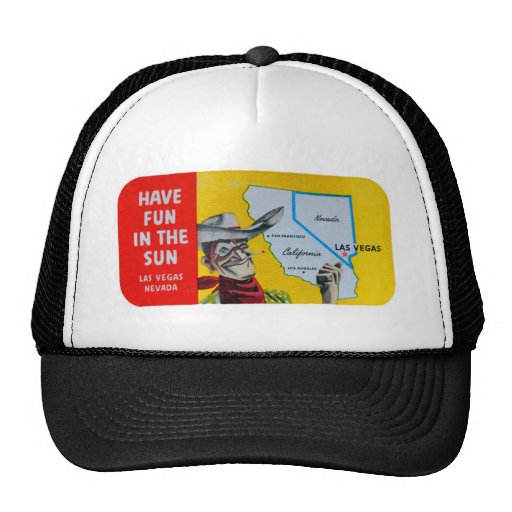 Las Vegas Nevada Travel Cowboy Trucker Hats