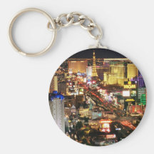 Las Vegas Night Skyline Keychain