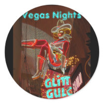 Las Vegas Nights Sticker