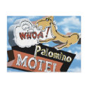 Las Vegas Palomino Motel Retro Neon Sign Postcard