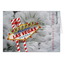 Las Vegas Peppermint Christmas Card