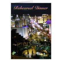 Las Vegas Rehearsal Dinner Greeting Card