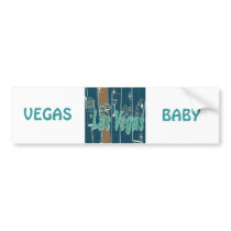 Las Vegas Retro Bumper Stickers