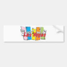 Las-Vegas-Retro Bumper Stickers