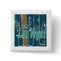 Las Vegas Retro Pinback Buttons