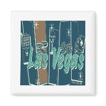 Las Vegas Retro Magnets