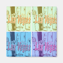 Las Vegas Retro Magnet