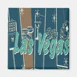 Las Vegas Retro Refrigerator Magnets