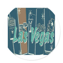 Las Vegas Retro Stickers