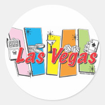 Las Vegas Retro Sticker