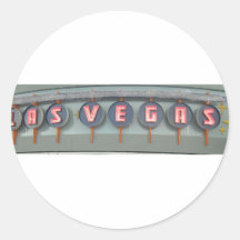 Las Vegas Round Sticker