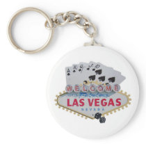Las Vegas Royal Flush Keychain with set of dice