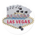 Las Vegas Royal Flush with dice Sticker