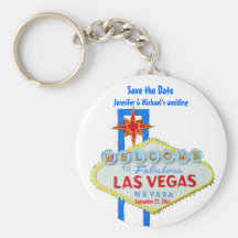 Las Vegas Save the Date Customized Occasion Keychains