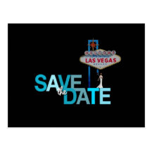 Las Vegas Save the Date Postcard