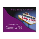 Las Vegas Save The Date (purple)