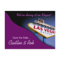 Las Vegas Save The Date (purple)