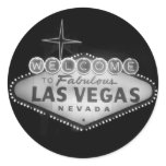 Las Vegas Sign B/W Sticker