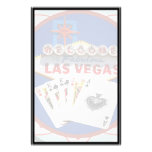 Las Vegas Sign & Cards Poker Chip Stationery Design