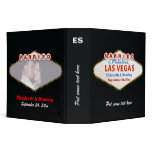 Las Vegas sign destination wedding photo binder