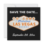 Las Vegas sign destination wedding Save the Date invitations