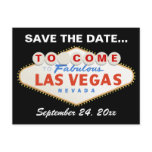 Las Vegas sign destination wedding Save the Date Post Card