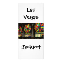 Las Vegas Slots Jackpot Customized Rack Card