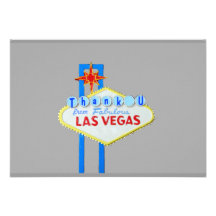 Las Vegas Special Event  Thank You Notes Personalized Invitations