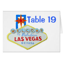 Las Vegas Special Events Assigned Seating Tables Greeting Cards