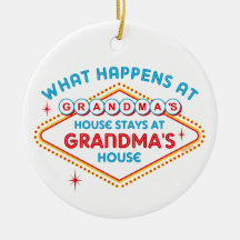 Las Vegas Stays At Grandma's Ornament
