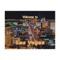Las Vegas Strip at Night Postcards