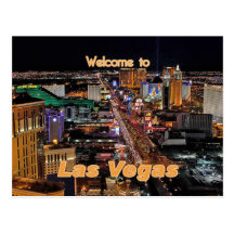 Las Vegas Strip at Night Postcards