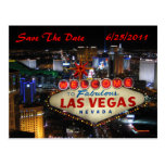 Las Vegas Strip Save The Date Postcard