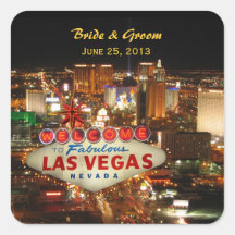 Las Vegas Strip Wedding Sticker