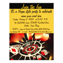 Las Vegas Style Party Announcements
