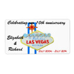 Las Vegas Wedding Anniversary Wine Labels
