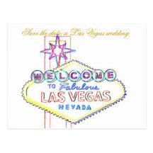 Las Vegas Wedding Announcements Post Cards