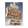 Las Vegas Wedding Chapel Retro Postcard