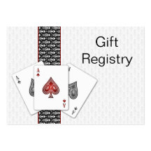 Las Vegas wedding Gift registry  Cards Business Card Templates