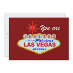 Las Vegas Wedding Invitation BURGUNDY