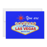 Las Vegas Wedding Invitation  LITEBLUE