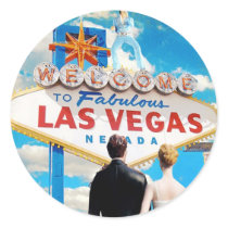 Las Vegas Wedding Invitation Stickers